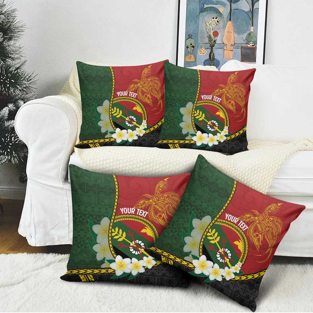 Personalised PNG Simbu Provins Pillow Cover Papua New Guinea Plumeria Melanesian Pattern LT14 - Polynesian Pride