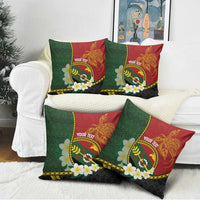 Personalised PNG Simbu Provins Pillow Cover Papua New Guinea Plumeria Melanesian Pattern LT14 - Polynesian Pride