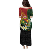 Personalised PNG Simbu Provins Puletasi Papua New Guinea Plumeria Melanesian Pattern LT14 - Polynesian Pride