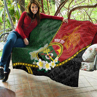 Personalised PNG Simbu Provins Quilt Papua New Guinea Plumeria Melanesian Pattern - Polynesian Pride