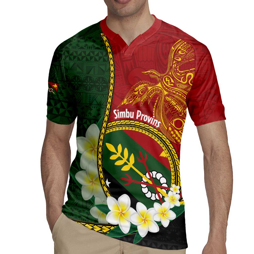 Personalised PNG Simbu Provins Rugby Jersey Papua New Guinea Plumeria Melanesian Pattern LT14 - Polynesian Pride