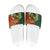Personalised PNG Simbu Provins Slide Sandals Papua New Guinea Plumeria Melanesian Pattern - Polynesian Pride