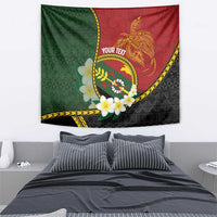 Personalised PNG Simbu Provins Tapestry Papua New Guinea Plumeria Melanesian Pattern LT14 - Polynesian Pride