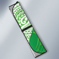 Cook Islands Manta Ray Auto Sun Shade Kuki Airani Tattoo Green Color LT14 - Polynesian Pride
