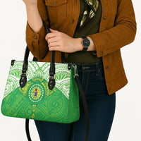 Cook Islands Manta Ray Leather Bag Kuki Airani Tattoo Green Color LT14 - Polynesian Pride