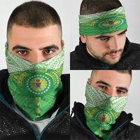 Cook Islands Manta Ray Neck Gaiter Kuki Airani Tattoo Green Color LT14 - Polynesian Pride