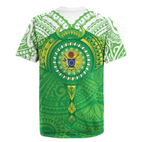 Cook Islands Manta Ray Rugby Jersey Kuki Airani Tattoo Green Color LT14 - Polynesian Pride