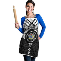 Cook Islands Manta Ray Apron Kuki Airani Tattoo Black Color LT14 - Polynesian Pride