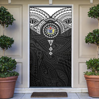 Cook Islands Manta Ray Door Cover Kuki Airani Tattoo Black Color LT14 Black - Polynesian Pride
