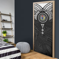 Cook Islands Manta Ray Door Cover Kuki Airani Tattoo Black Color LT14 - Polynesian Pride