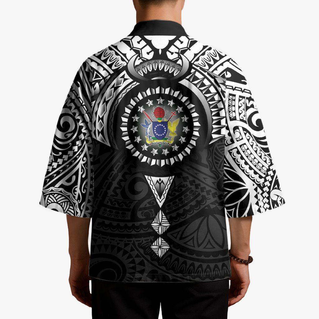 Cook Islands Manta Ray Kimono Kuki Airani Tattoo Black Color LT14 - Polynesian Pride