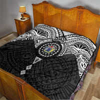 Cook Islands Manta Ray Quilt Kuki Airani Tattoo Black Color LT14 - Polynesian Pride
