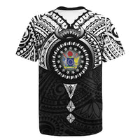 Cook Islands Manta Ray Rugby Jersey Kuki Airani Tattoo Black Color LT14 - Polynesian Pride