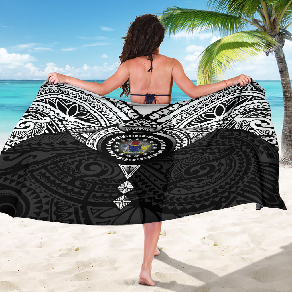 Cook Islands Manta Ray Sarong Kuki Airani Tattoo Black Color LT14 - Polynesian Pride