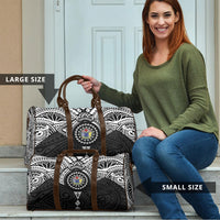 Cook Islands Manta Ray Travel Bag Kuki Airani Tattoo Black Color LT14 - Polynesian Pride