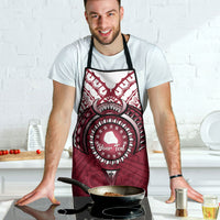 Personalised Cook Islands Mangaia Apron Map With Kuki Airani Manta Ray Tattoo LT14 - Polynesian Pride