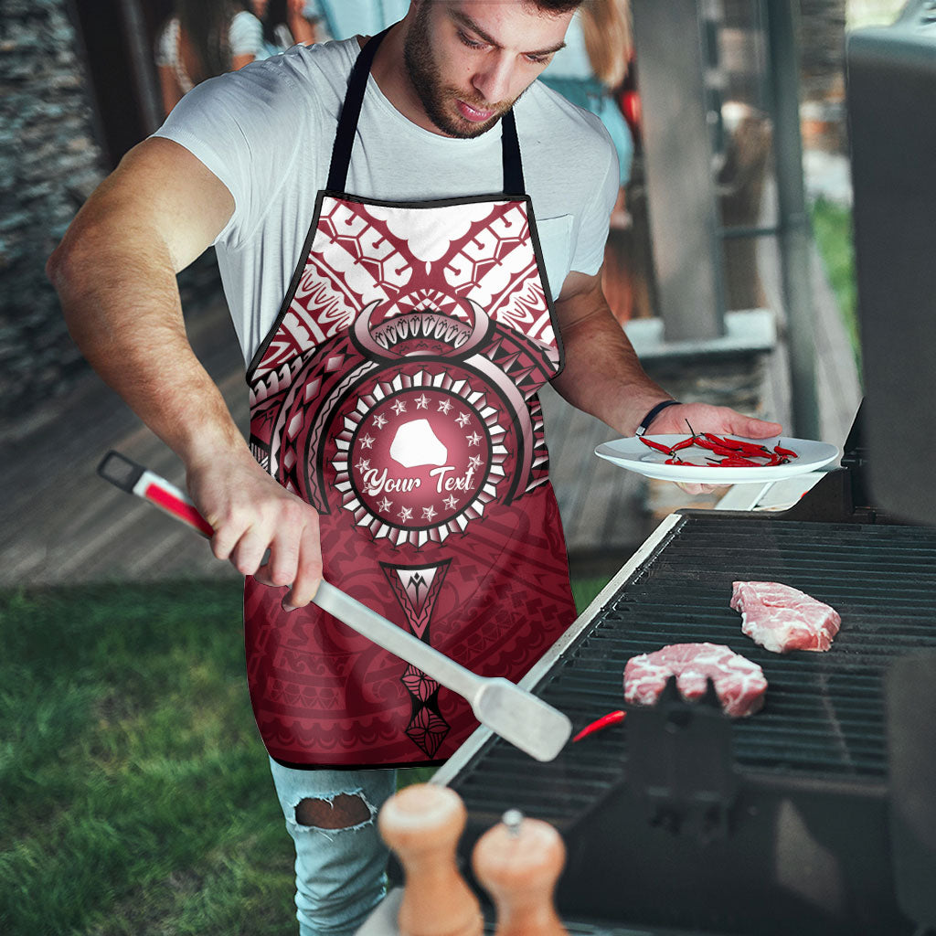 Personalised Cook Islands Mangaia Apron Map With Kuki Airani Manta Ray Tattoo LT14 - Polynesian Pride