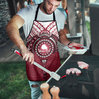 Personalised Cook Islands Mangaia Apron Map With Kuki Airani Manta Ray Tattoo LT14 - Polynesian Pride