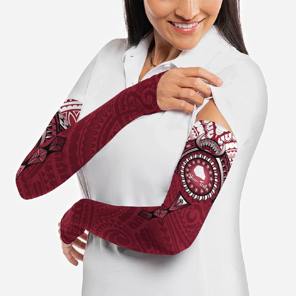 Personalised Cook Islands Mangaia Arm Sleeves Map With Kuki Airani Manta Ray Tattoo LT14 - Polynesian Pride