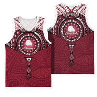 Personalised Cook Islands Mangaia Basketball Jersey Map With Kuki Airani Manta Ray Tattoo LT14 - Polynesian Pride