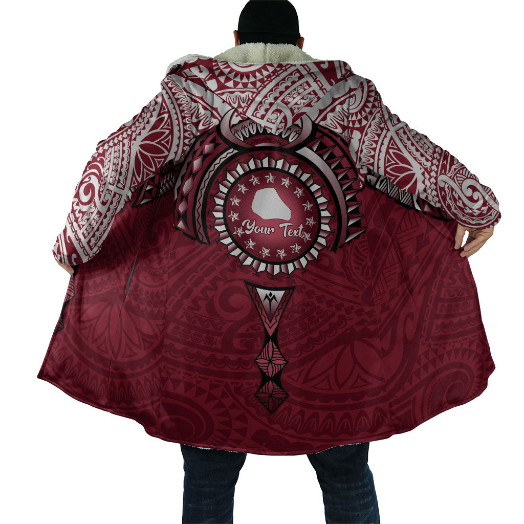 Personalised Cook Islands Mangaia Cloak Map With Kuki Airani Manta Ray Tattoo LT14 - Polynesian Pride