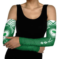 Personalised Cook Islands Rarotonga Arm Sleeves Map With Kuki Airani Manta Ray Tattoo LT14 - Polynesian Pride