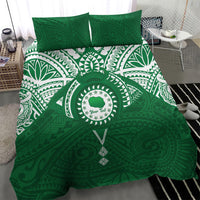 Personalised Cook Islands Rarotonga Bedding Set Map With Kuki Airani Manta Ray Tattoo LT14 - Polynesian Pride
