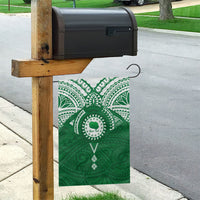 Personalised Cook Islands Rarotonga Garden Flag Map With Kuki Airani Manta Ray Tattoo LT14 - Polynesian Pride