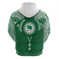 Personalised Cook Islands Rarotonga Hoodie Map With Kuki Airani Manta Ray Tattoo LT14 - Polynesian Pride