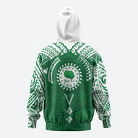 Personalised Cook Islands Rarotonga Hoodie Map With Kuki Airani Manta Ray Tattoo LT14 - Polynesian Pride