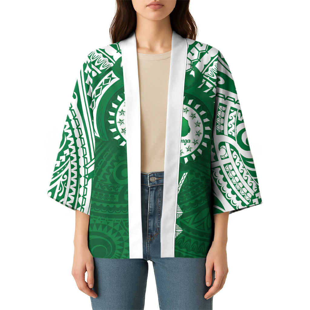 Personalised Cook Islands Rarotonga Kimono Map With Kuki Airani Manta Ray Tattoo LT14 - Polynesian Pride