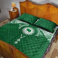 Personalised Cook Islands Rarotonga Quilt Bed Set Map With Kuki Airani Manta Ray Tattoo LT14 - Polynesian Pride