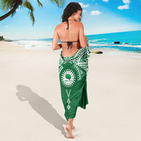 Personalised Cook Islands Rarotonga Sarong Map With Kuki Airani Manta Ray Tattoo LT14 - Polynesian Pride