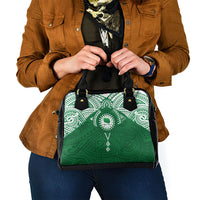 Personalised Cook Islands Rarotonga Shoulder Handbag Map With Kuki Airani Manta Ray Tattoo LT14 - Polynesian Pride