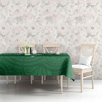 Personalised Cook Islands Rarotonga Tablecloth Map With Kuki Airani Manta Ray Tattoo LT14 - Polynesian Pride
