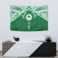 Personalised Cook Islands Rarotonga Tapestry Map With Kuki Airani Manta Ray Tattoo LT14 - Polynesian Pride