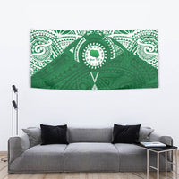 Personalised Cook Islands Rarotonga Tapestry Map With Kuki Airani Manta Ray Tattoo LT14 - Polynesian Pride