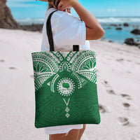 Personalised Cook Islands Rarotonga Tote Bag Map With Kuki Airani Manta Ray Tattoo LT14 - Polynesian Pride