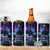 Polynesia Suicide Prevention Awareness 4 in 1 Can Cooler Tumbler Your Life Is Worth Living For Polynesian Purple Pattern