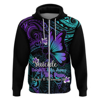 Polynesia Suicide Prevention Awareness Hoodie Your Life Is Worth Living For Polynesian Purple Pattern LT14 - Polynesian Pride