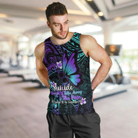 Polynesia Suicide Prevention Awareness Men Tank Top Your Life Is Worth Living For Polynesian Purple Pattern LT14 - Polynesian Pride
