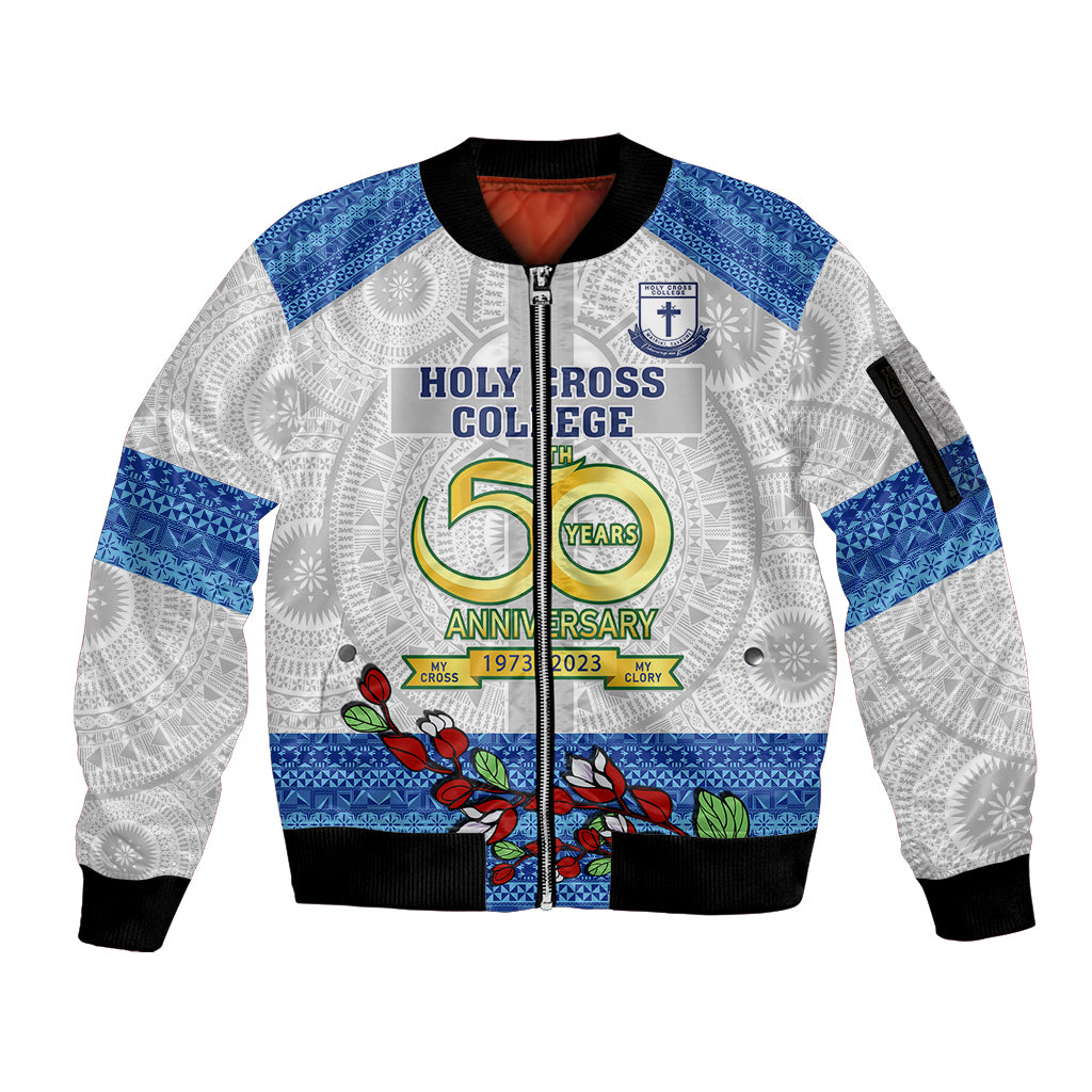 fiji-holy-cross-college-sleeve-zip-bomber-jacket-happy-50th-anniversary-fijian-tagimoucia-tapa-pattern