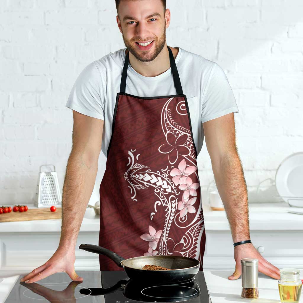 Oxblood Hawaii Apron Hammerhead Shark Tattoo Curve Polynesian - Polynesian Pride