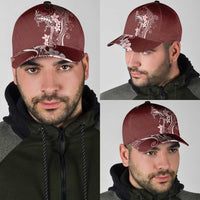 Oxblood Hawaii Classic Cap Hammerhead Shark Tattoo Curve Polynesian - Polynesian Pride