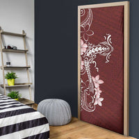 Oxblood Hawaii Door Cover Hammerhead Shark Tattoo Curve Polynesian - Polynesian Pride