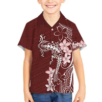 Oxblood Hawaii Hawaiian Shirt Hammerhead Shark Tattoo Curve Polynesian - Polynesian Pride