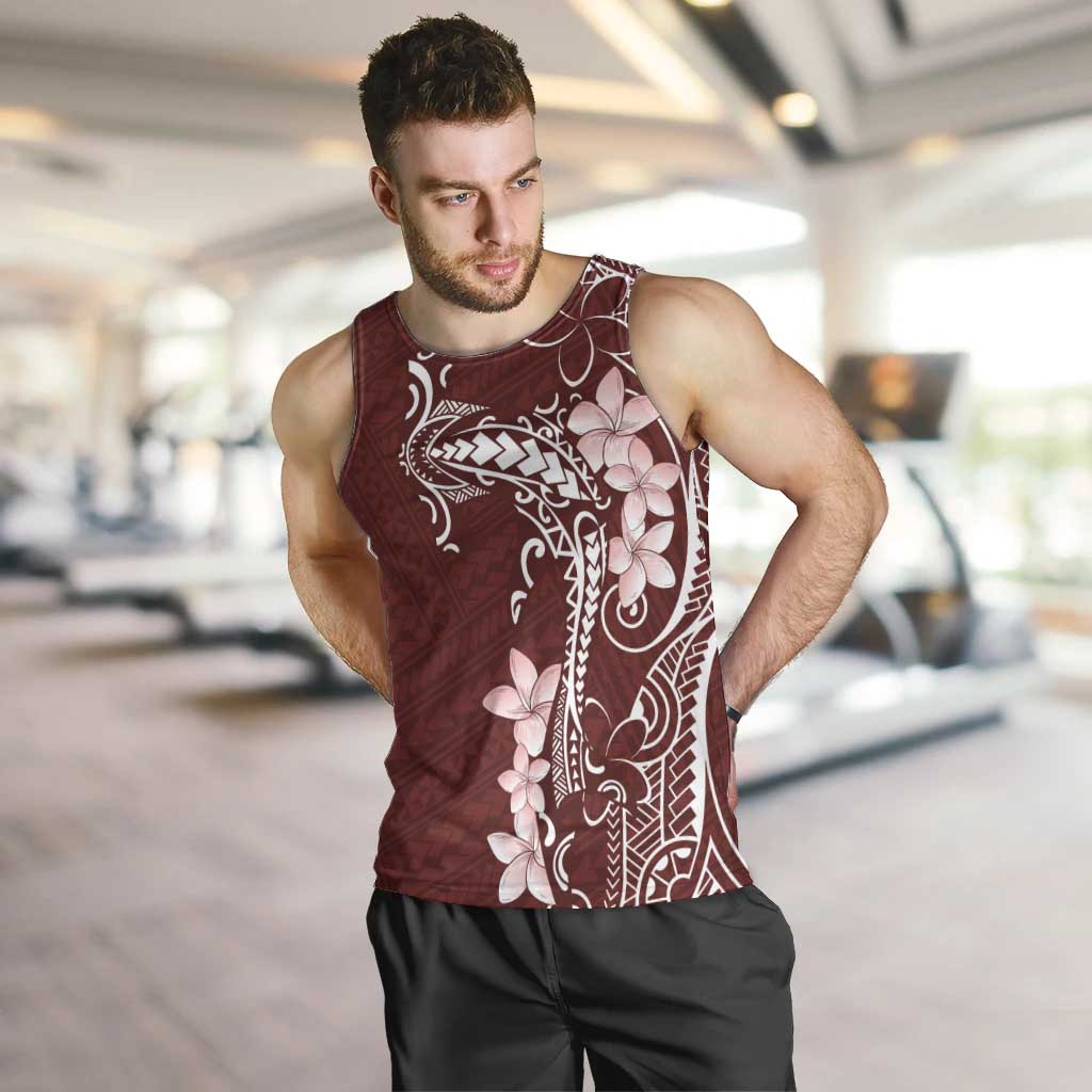 Oxblood Hawaii Men Tank Top Hammerhead Shark Tattoo Curve Polynesian - Polynesian Pride