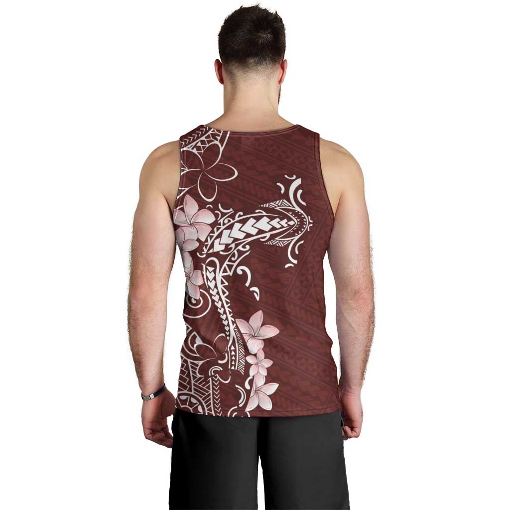 Oxblood Hawaii Men Tank Top Hammerhead Shark Tattoo Curve Polynesian - Polynesian Pride