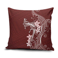 Oxblood Hawaii Pillow Cover Hammerhead Shark Tattoo Curve Polynesian - Polynesian Pride