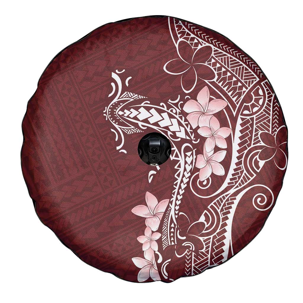 Oxblood Hawaii Spare Tire Cover Hammerhead Shark Tattoo Curve Polynesian - Polynesian Pride